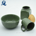 Hogar tazón taza tarro gres personalizado vajilla cerámica